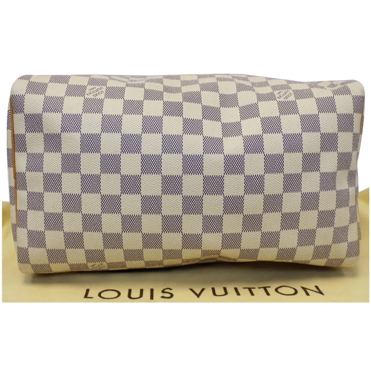 LOUIS VUITTON Speedy 30 Damier Azur Satchel Handbag White