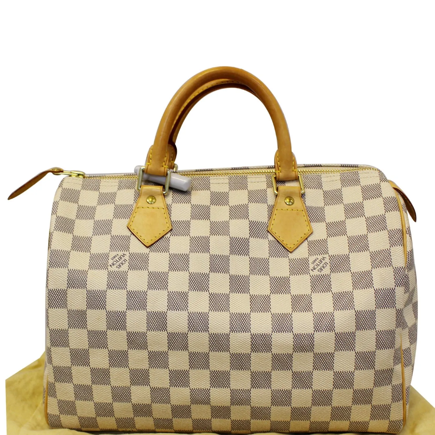 LOUIS VUITTON Speedy 30 Damier Azur Satchel Handbag