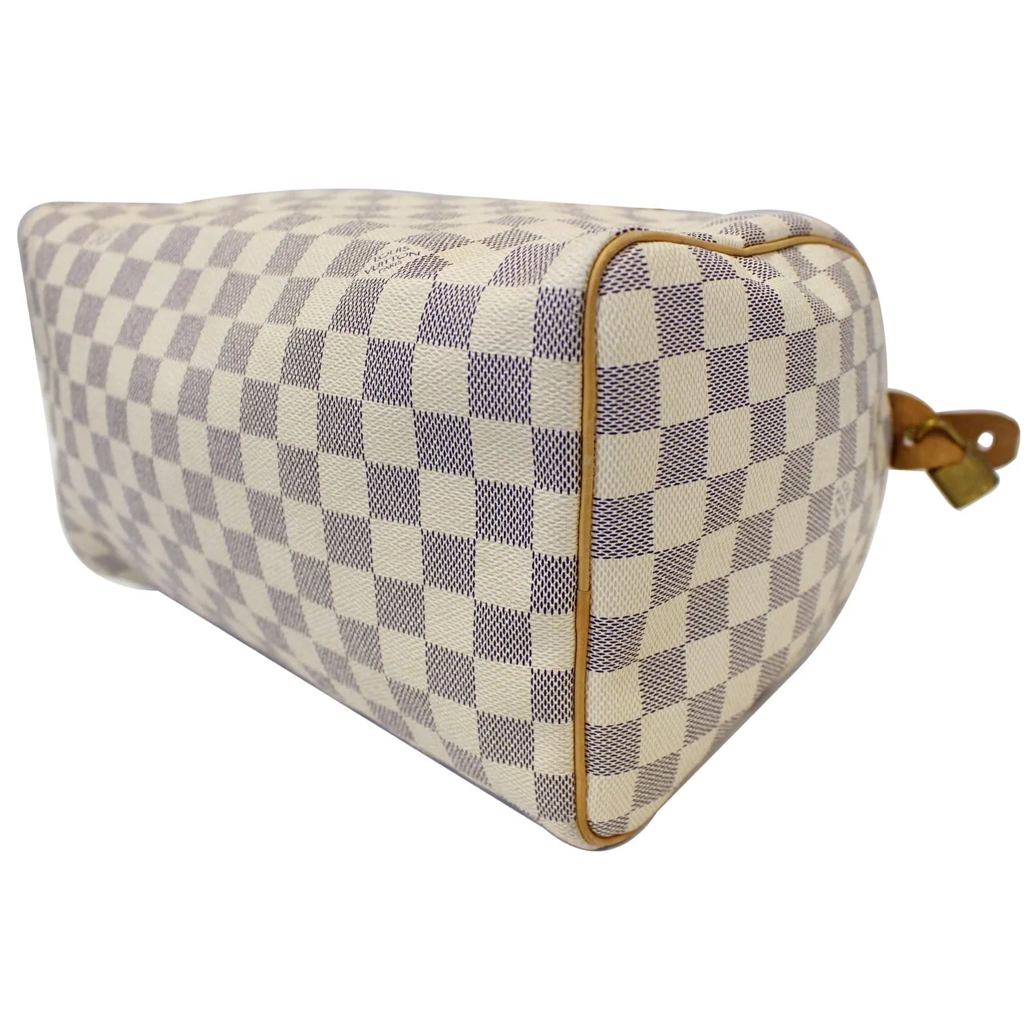 LOUIS VUITTON Speedy 30 Damier Azur Satchel Handbag