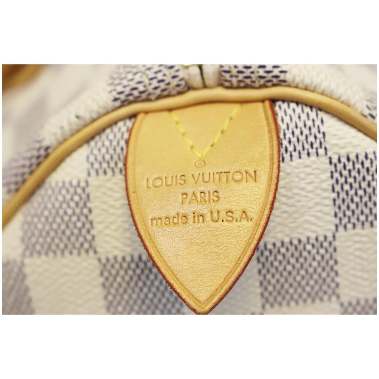 LOUIS VUITTON Speedy 30 Damier Azur Satchel Handbag