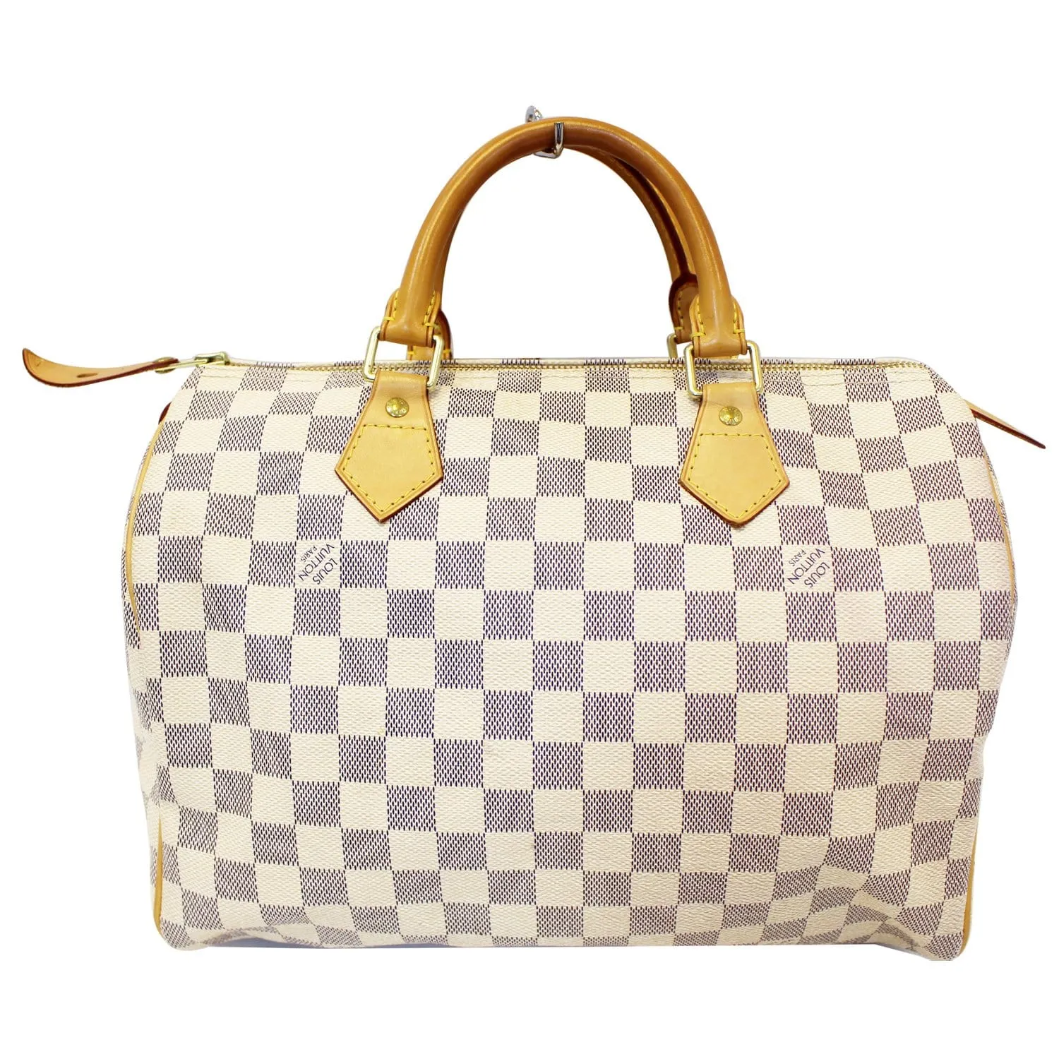 LOUIS VUITTON Speedy 30 Damier Azur Satchel Handbag