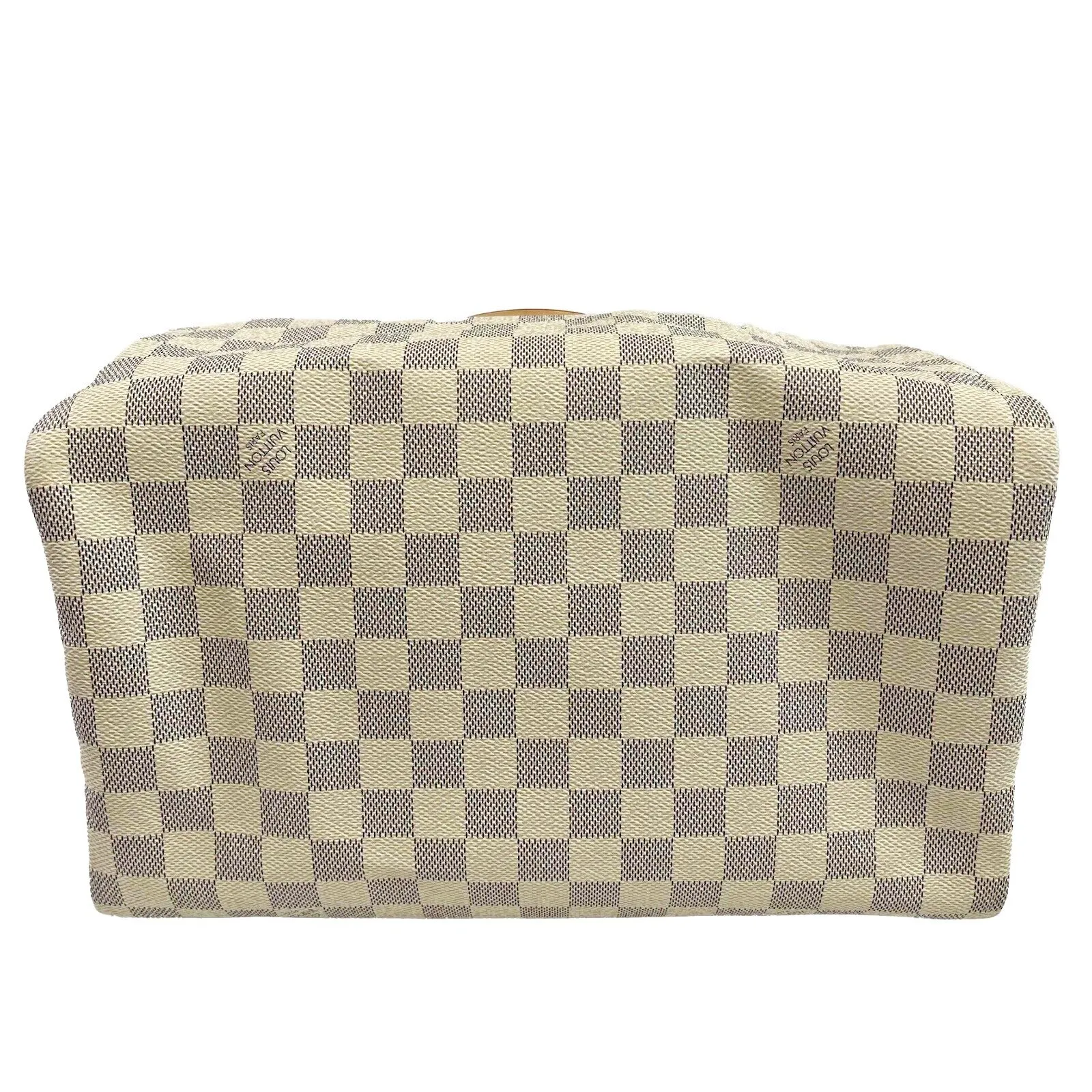 Louis Vuitton Speedy 30 Damier Azur White Handbag New w/ Box White