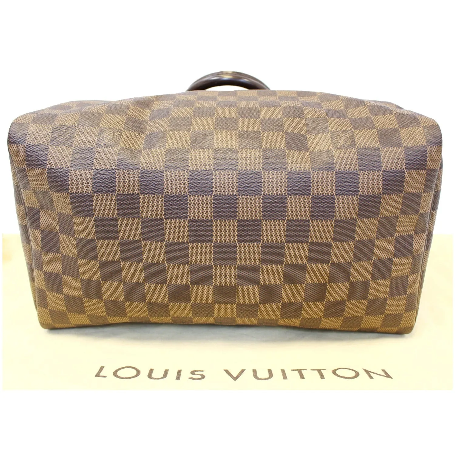 LOUIS VUITTON Speedy 30 Damier Ebene Brown Satchel Bag