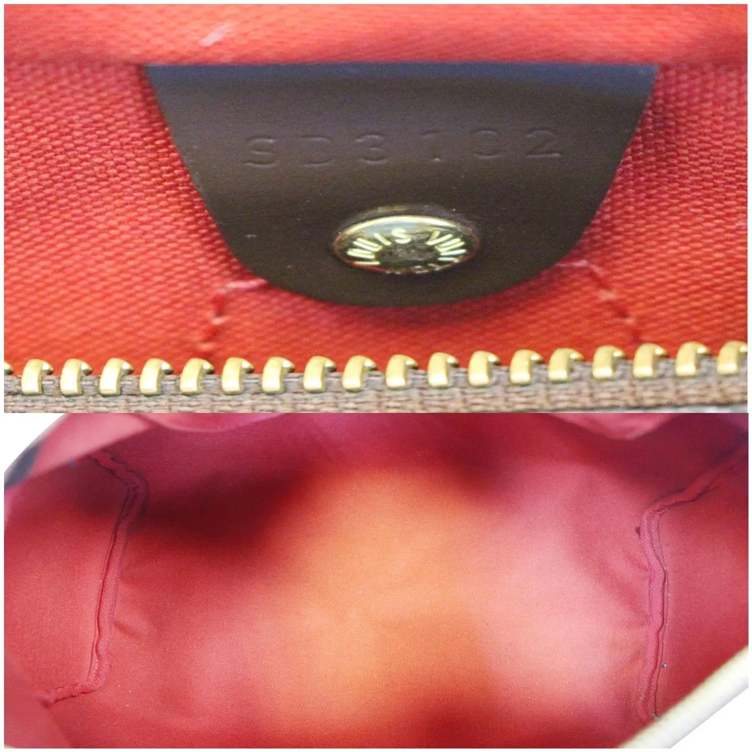 LOUIS VUITTON Speedy 30 Damier Ebene Satchel Bag Brown