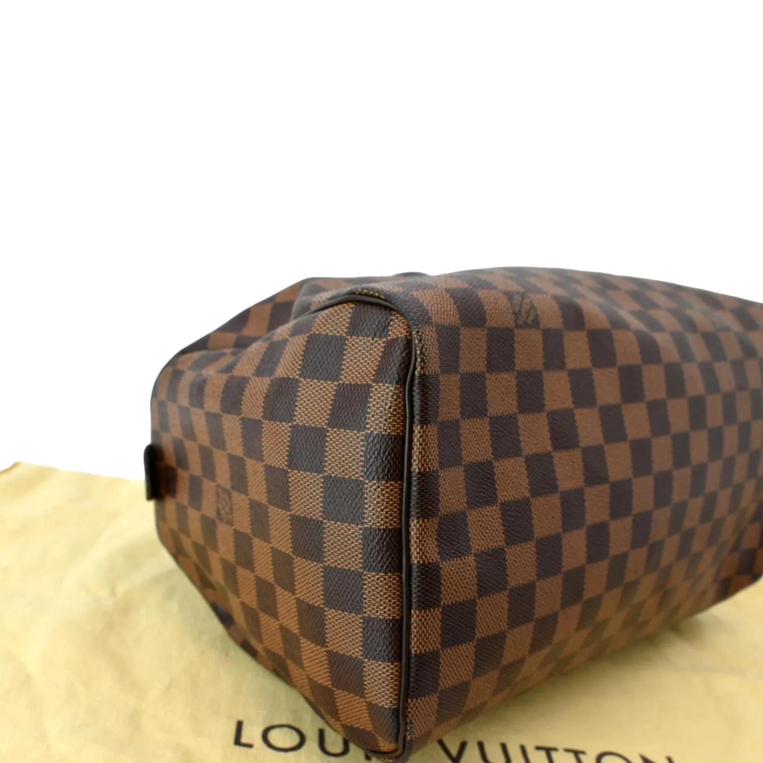 LOUIS VUITTON  Speedy 30 Damier Ebene Satchel Bag Brown