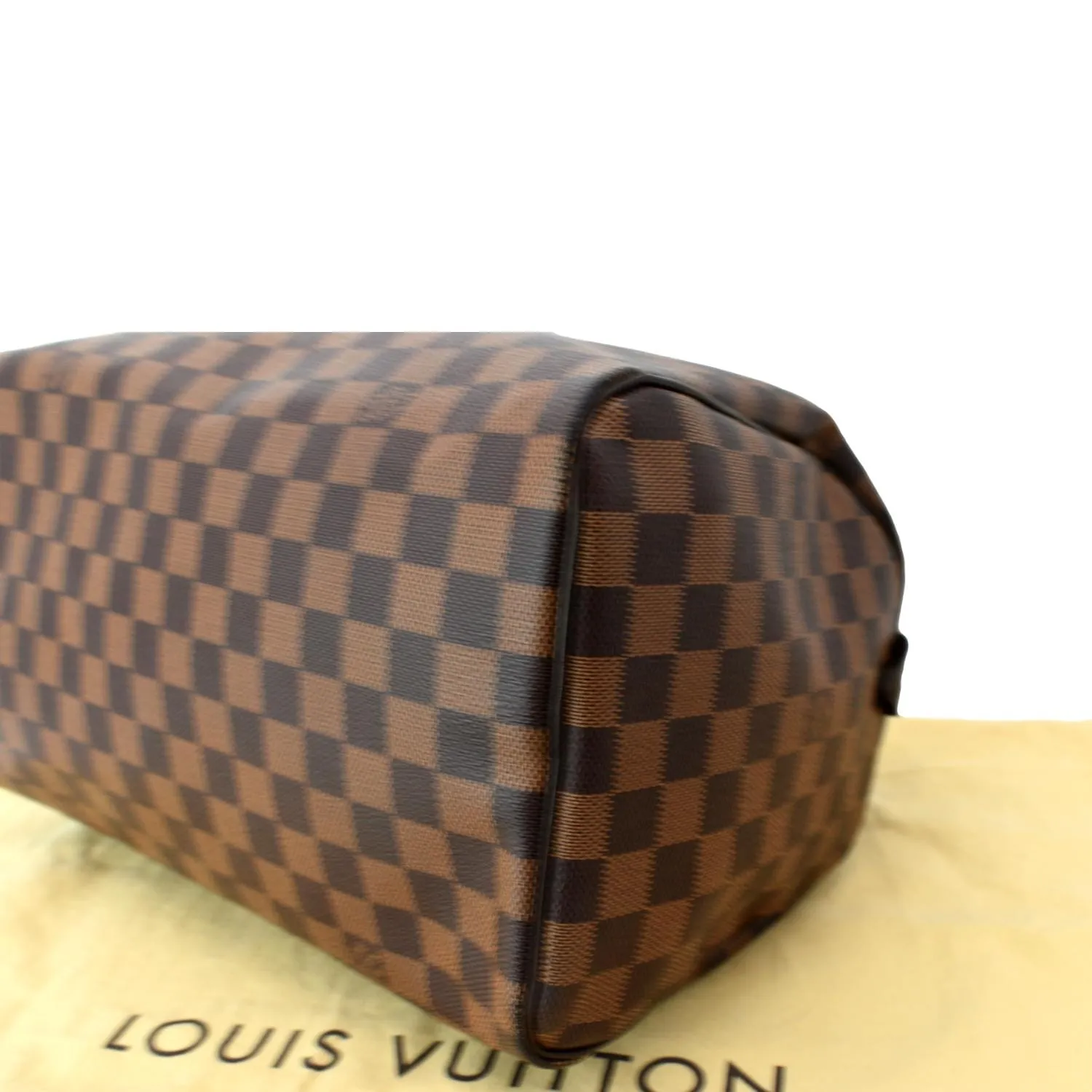 LOUIS VUITTON  Speedy 30 Damier Ebene Satchel Bag Brown