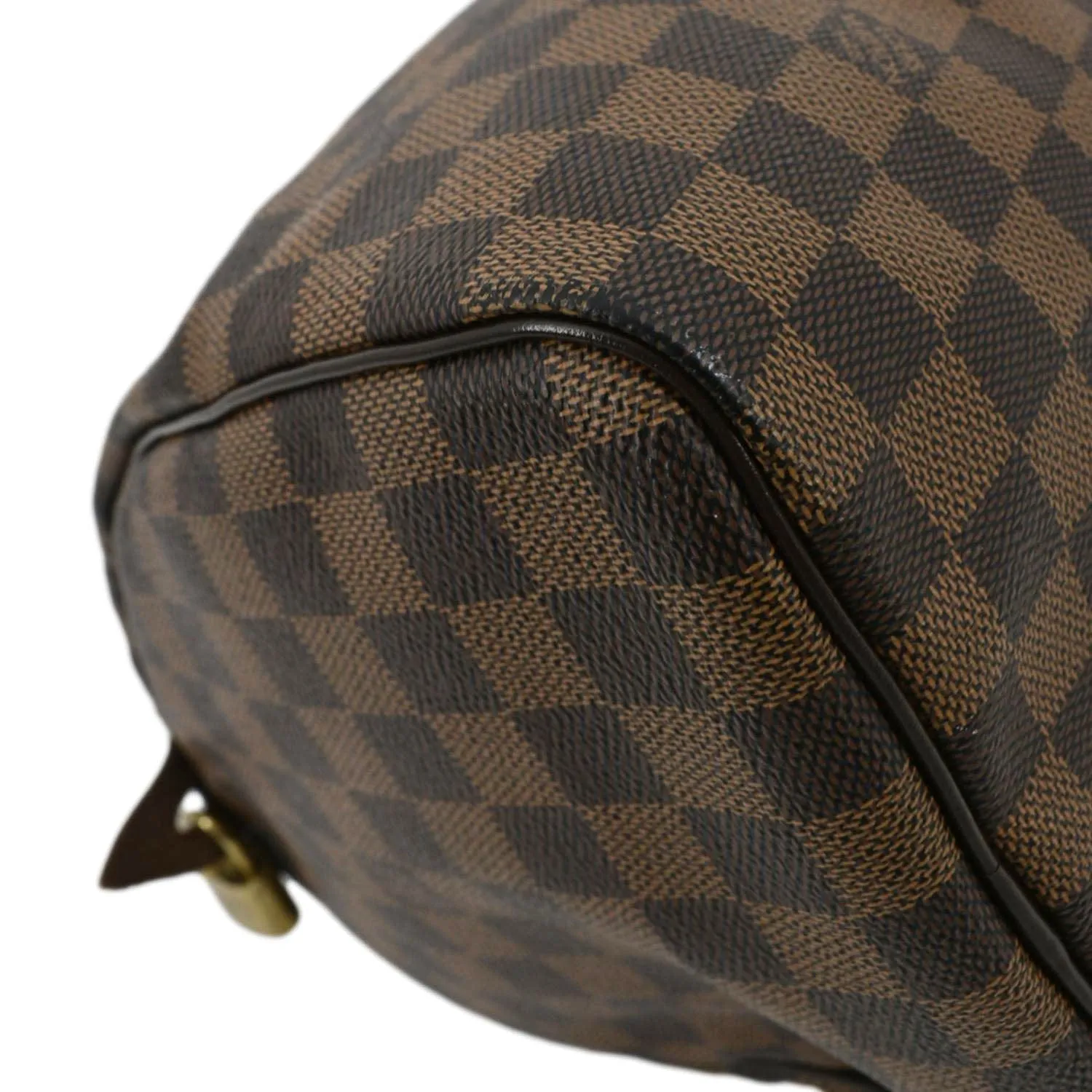 LOUIS VUITTON Speedy 30 Damier Ebene Satchel Bag Brown
