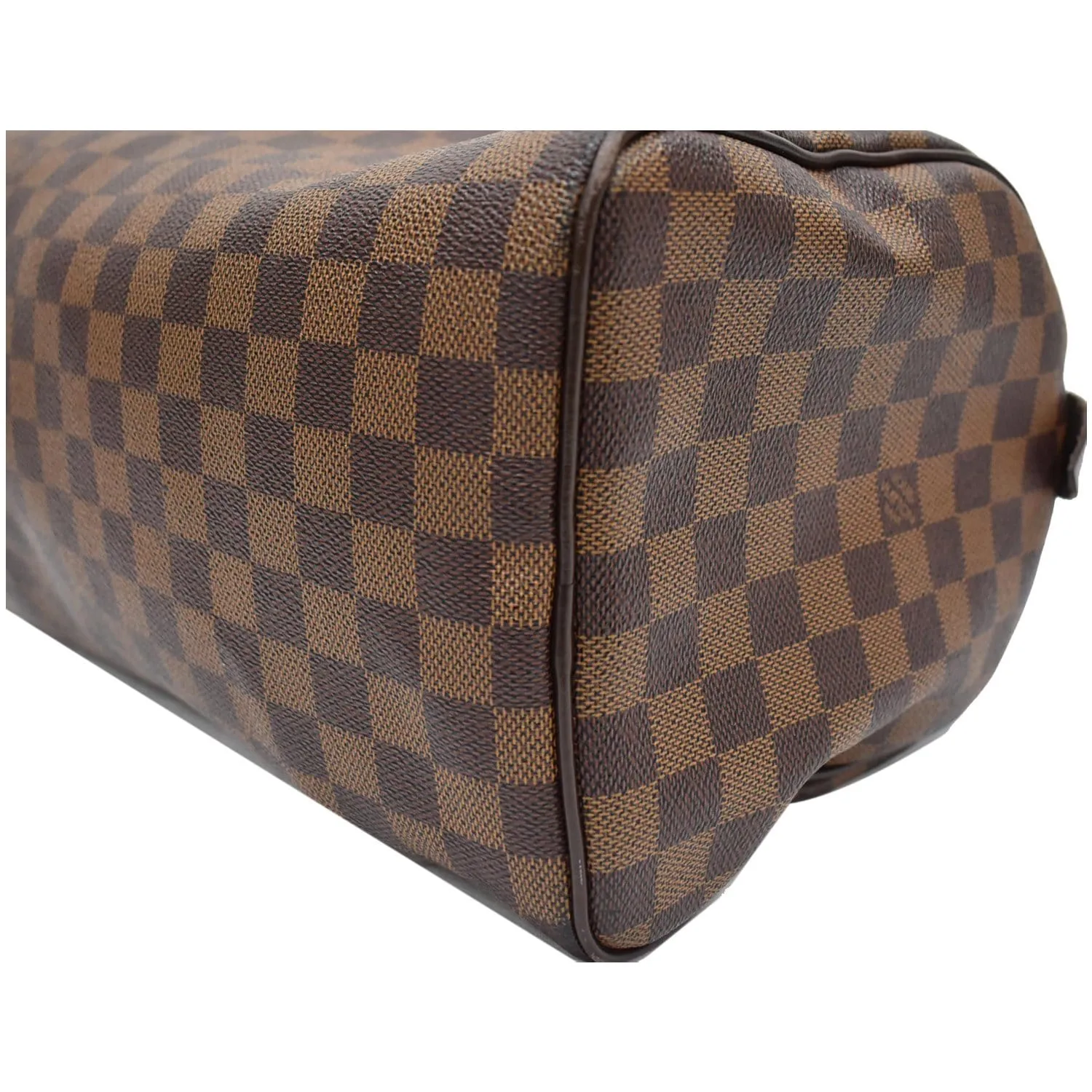 LOUIS VUITTON Speedy 30 Damier Ebene Satchel Bag Brown