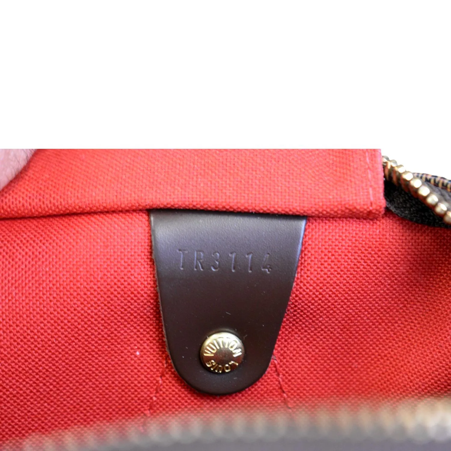 LOUIS VUITTON  Speedy 30 Damier Ebene Satchel Bag Brown