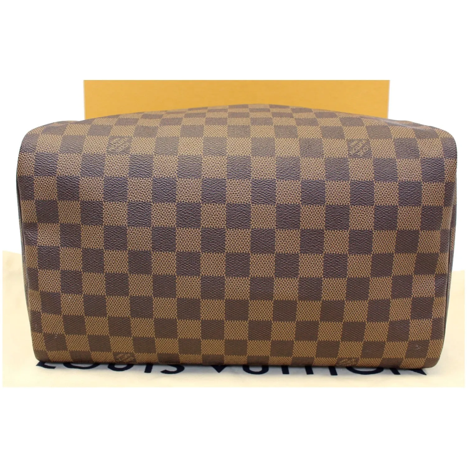Louis Vuitton Speedy 30 Damier Ebene Satchel Bag Brown