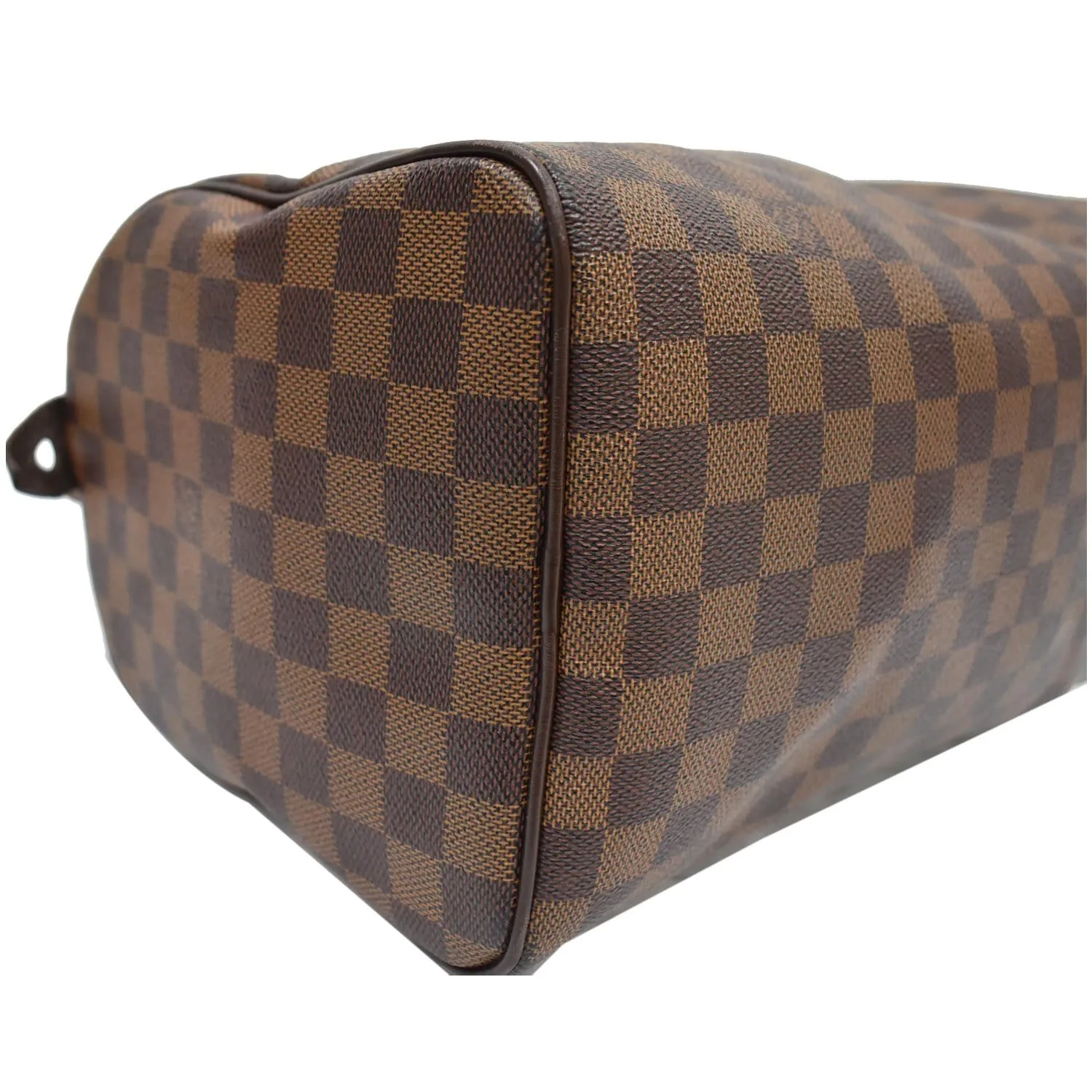 LOUIS VUITTON Speedy 30 Damier Ebene Satchel Bag Brown
