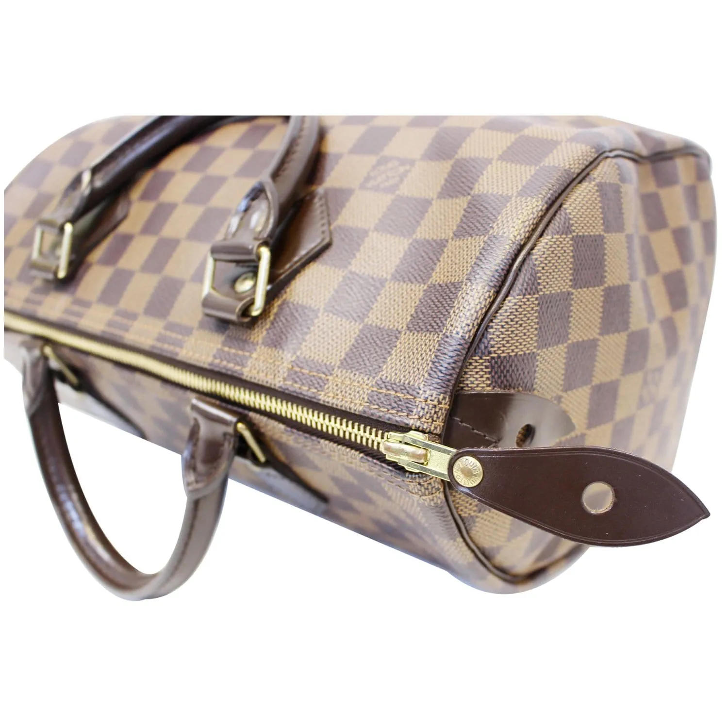 LOUIS VUITTON Speedy 30 Damier Ebene Satchel Handbag