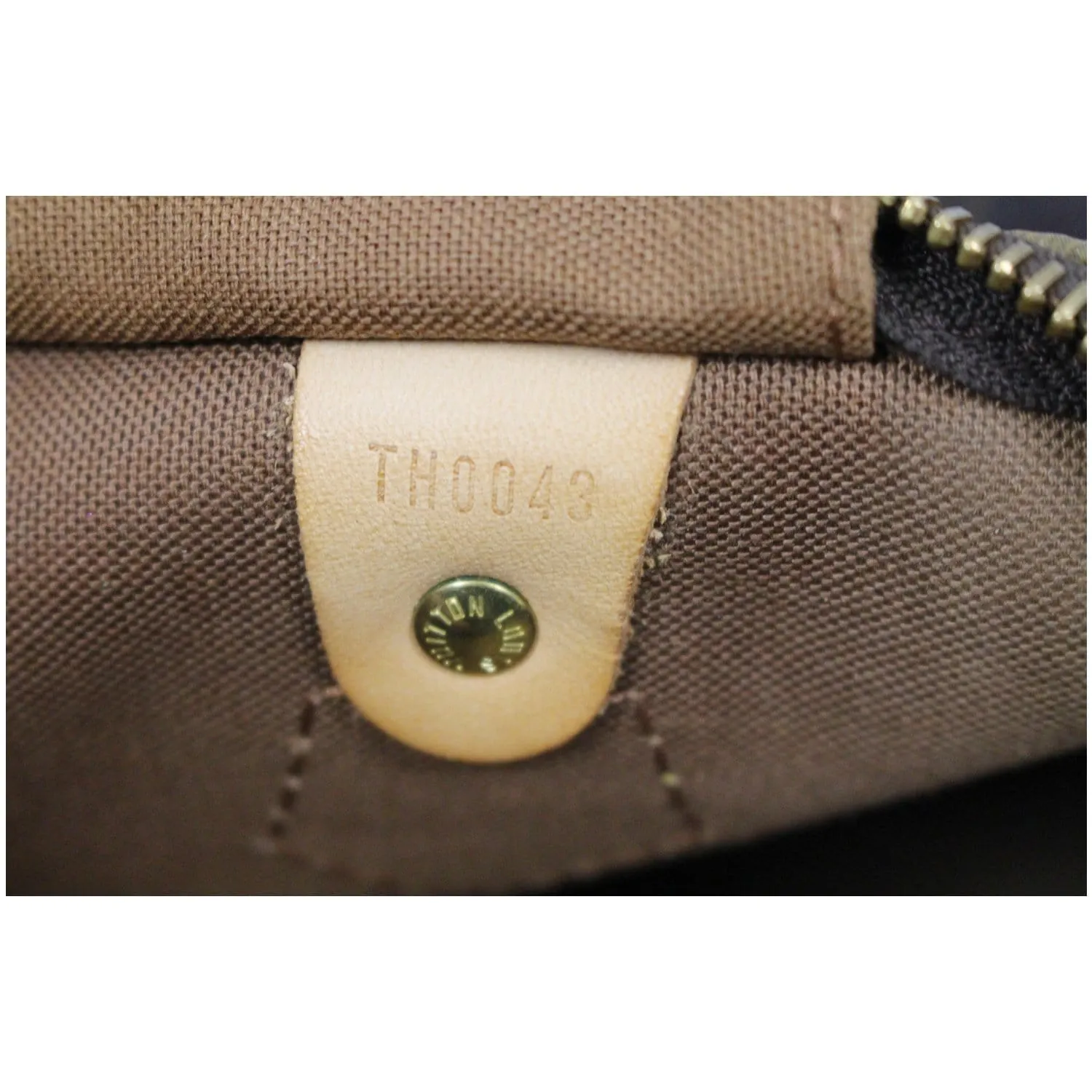 Louis Vuitton Speedy 30 Monogram Canvas Satchel Bag Brown