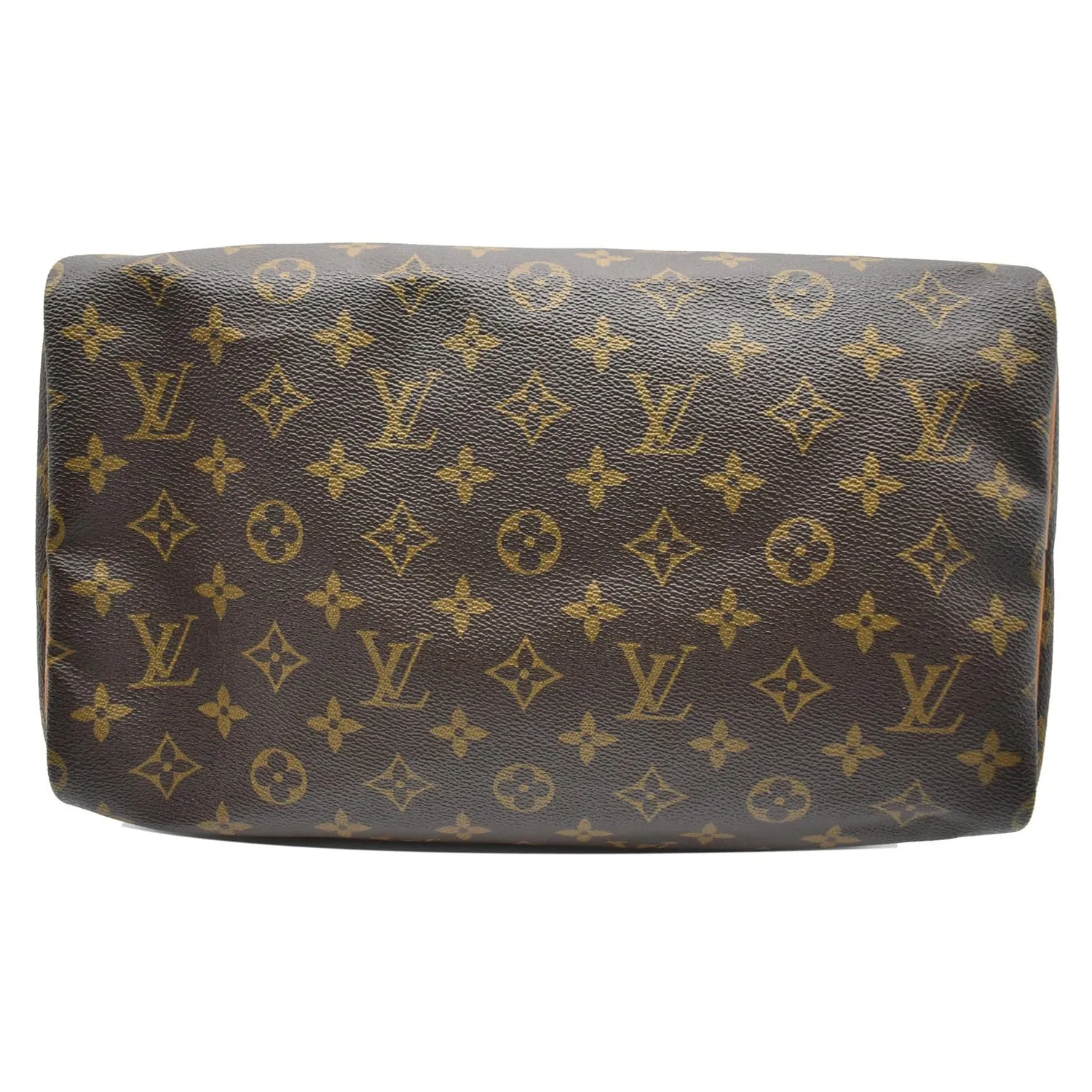 LOUIS VUITTON Speedy 30 Monogram Canvas Satchel Bag Brown