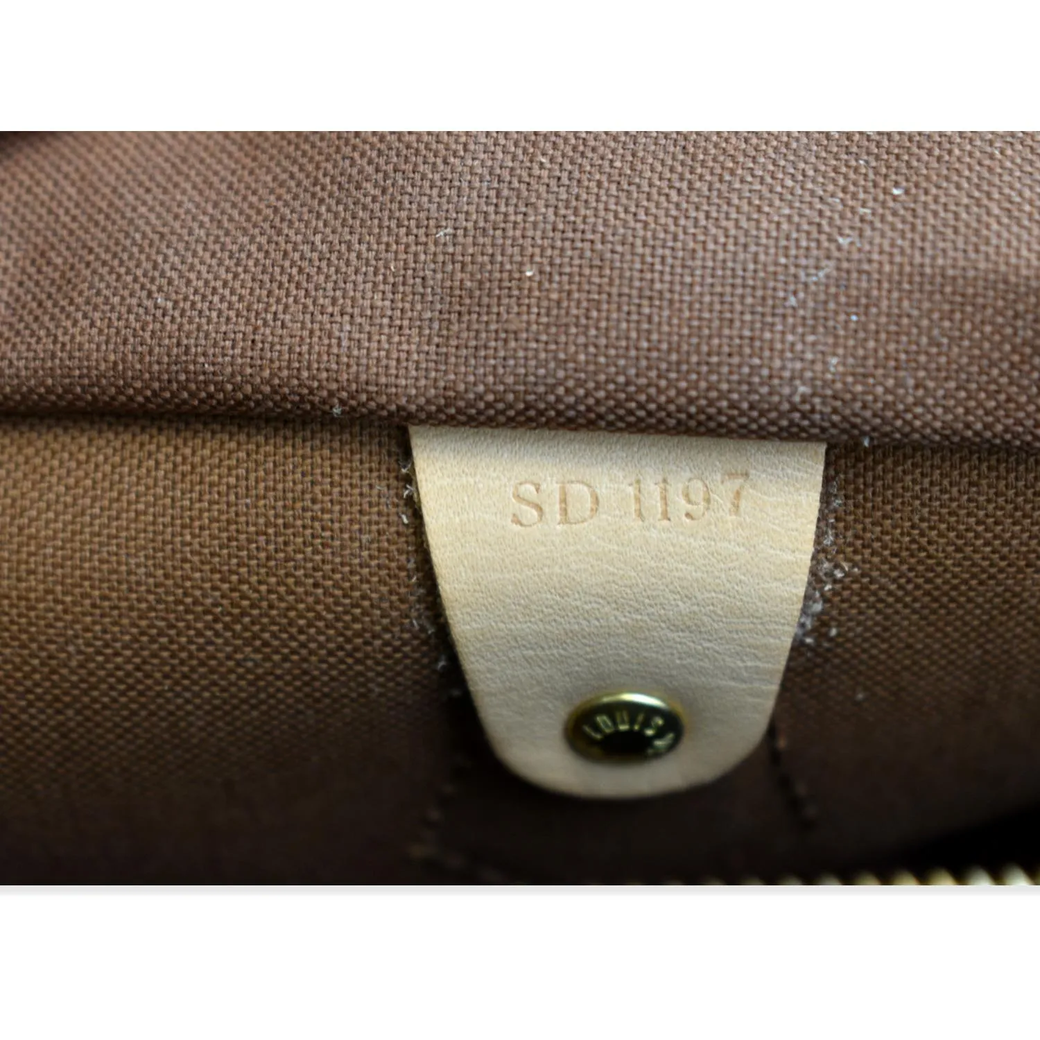 LOUIS VUITTON  Speedy 30 Monogram Canvas Satchel Bag Brown
