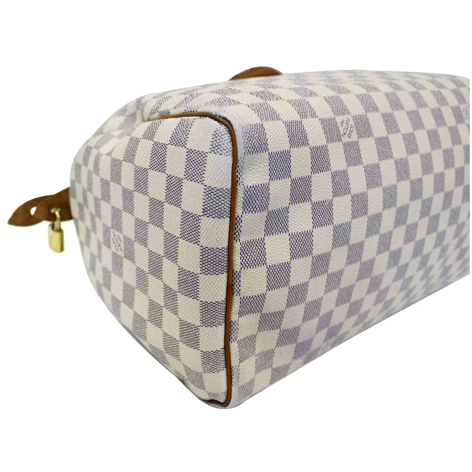 LOUIS VUITTON Speedy 35 Damier Azur Satchel Bag