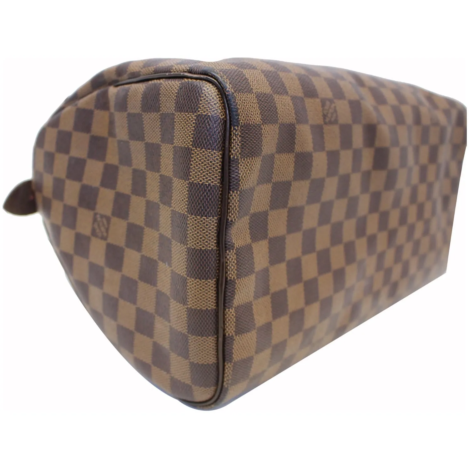 LOUIS VUITTON Speedy 35 Damier Ebene Satchel Bag Brown