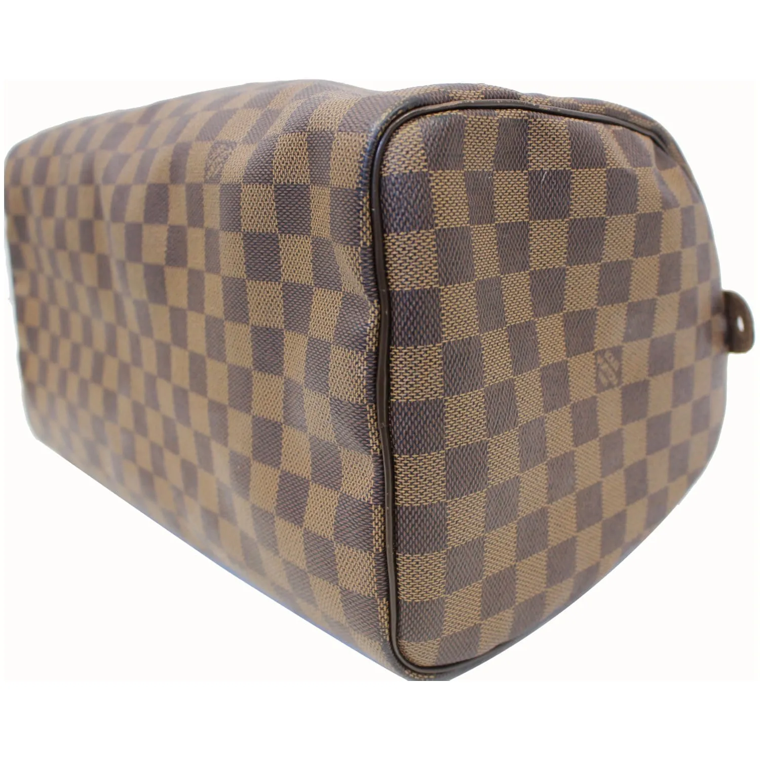 LOUIS VUITTON Speedy 35 Damier Ebene Satchel Bag Brown