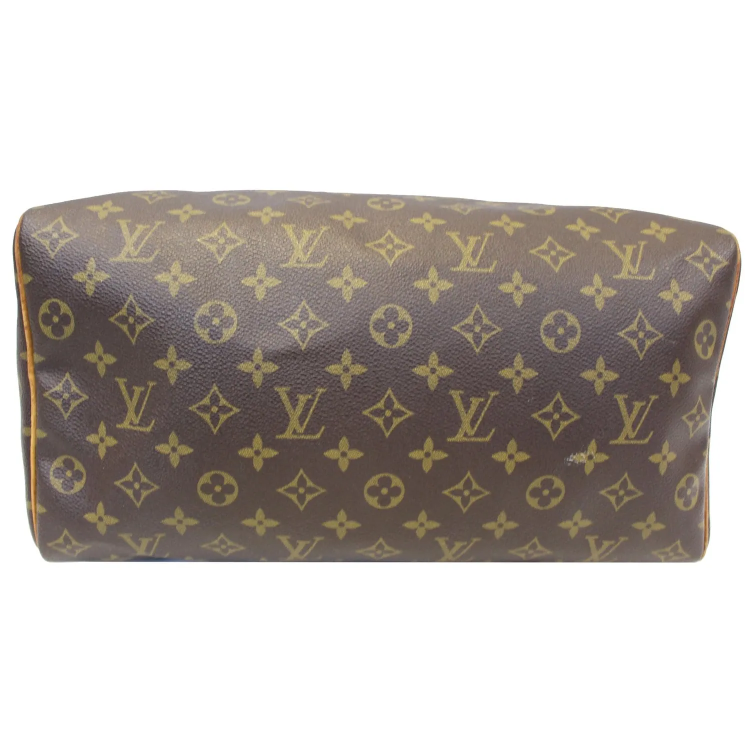 LOUIS VUITTON Speedy 35 Monogram Canvas Satchel Bag Brown