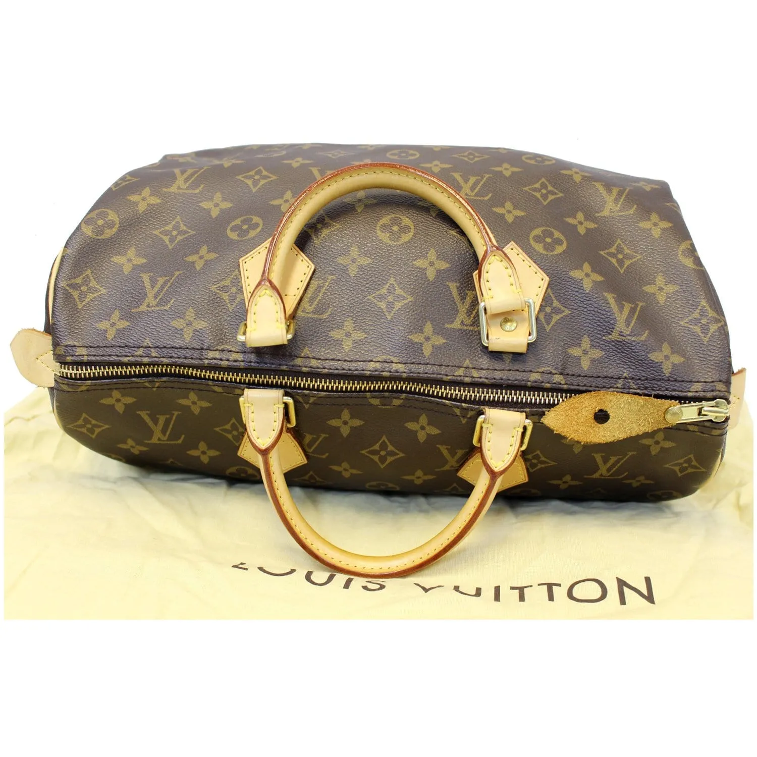 LOUIS VUITTON Speedy 35 Monogram Canvas Satchel Bag