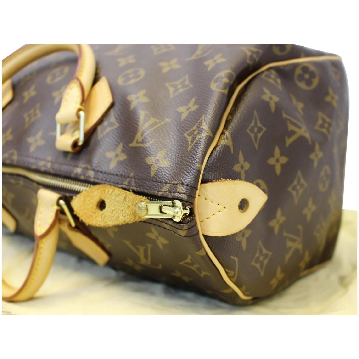 LOUIS VUITTON Speedy 35 Monogram Canvas Satchel Bag
