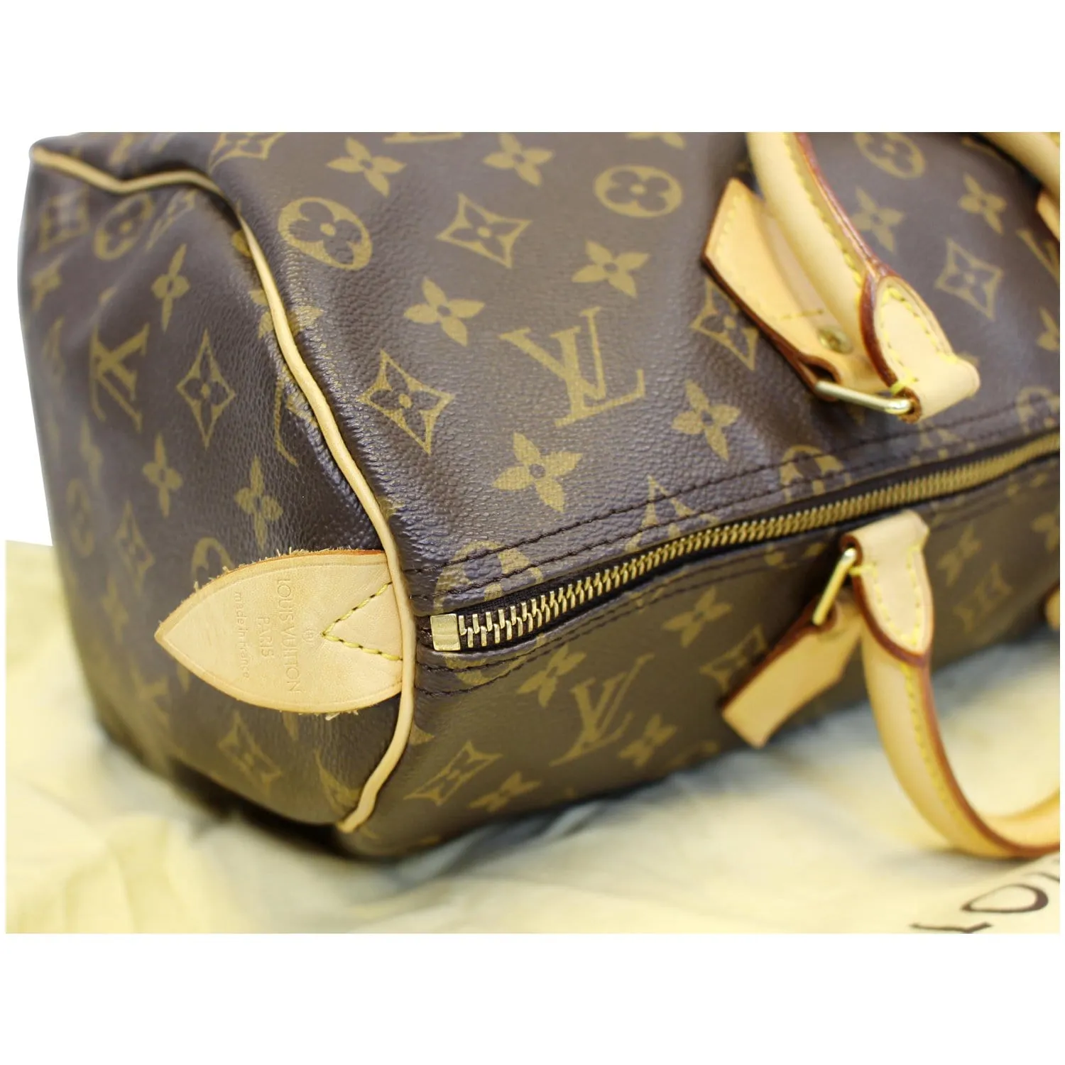 LOUIS VUITTON Speedy 35 Monogram Canvas Satchel Bag
