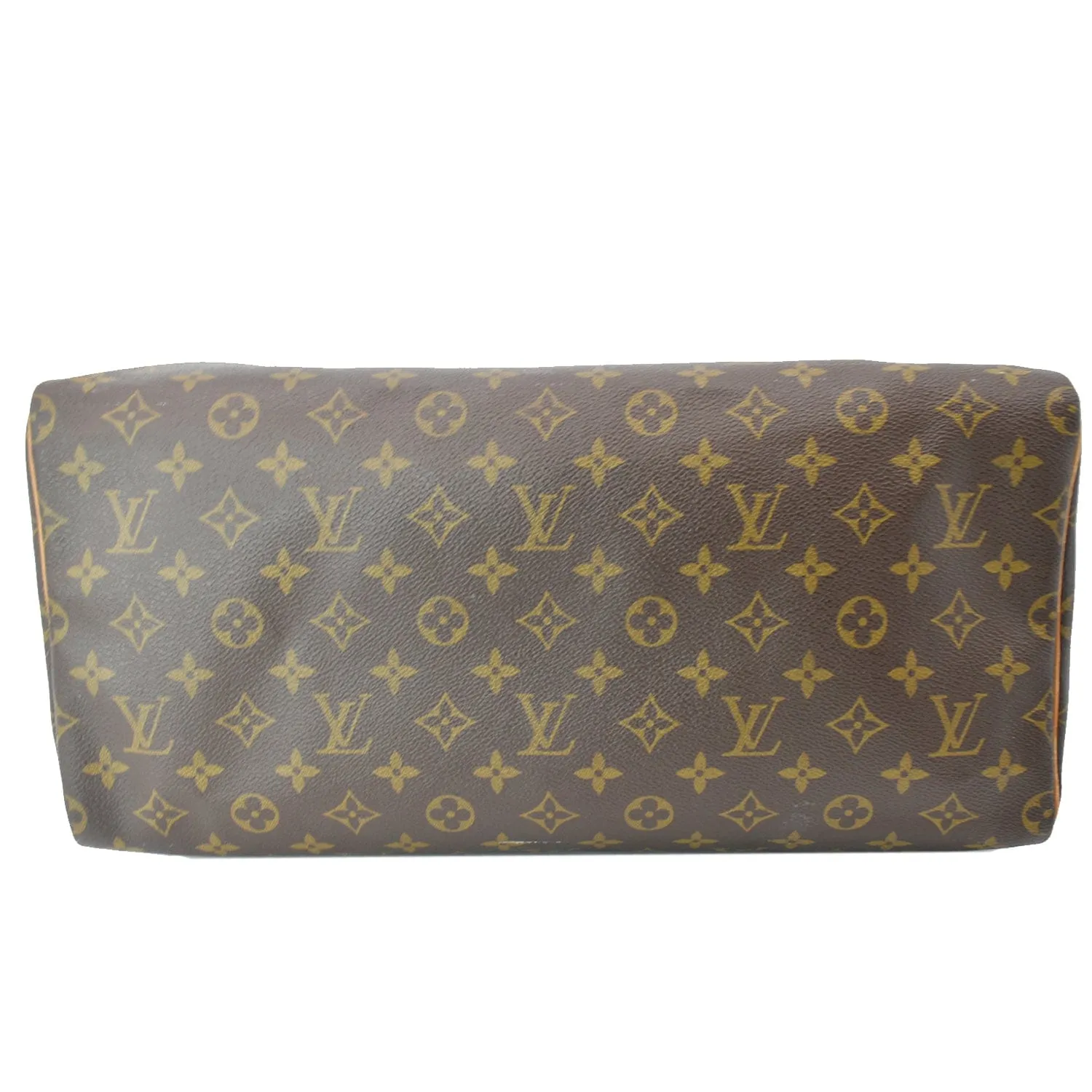 LOUIS VUITTON Speedy 40 Monogram Canvas Satchel Bag Brown