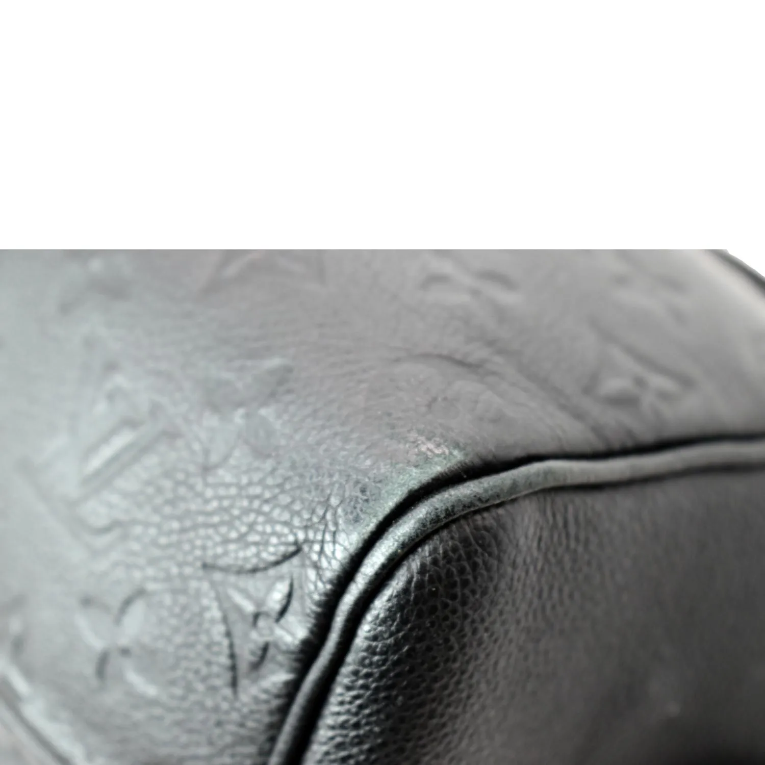 LOUIS VUITTON Speedy Bandouliere 25 Empreinte Leather  Shoulder Bag Black