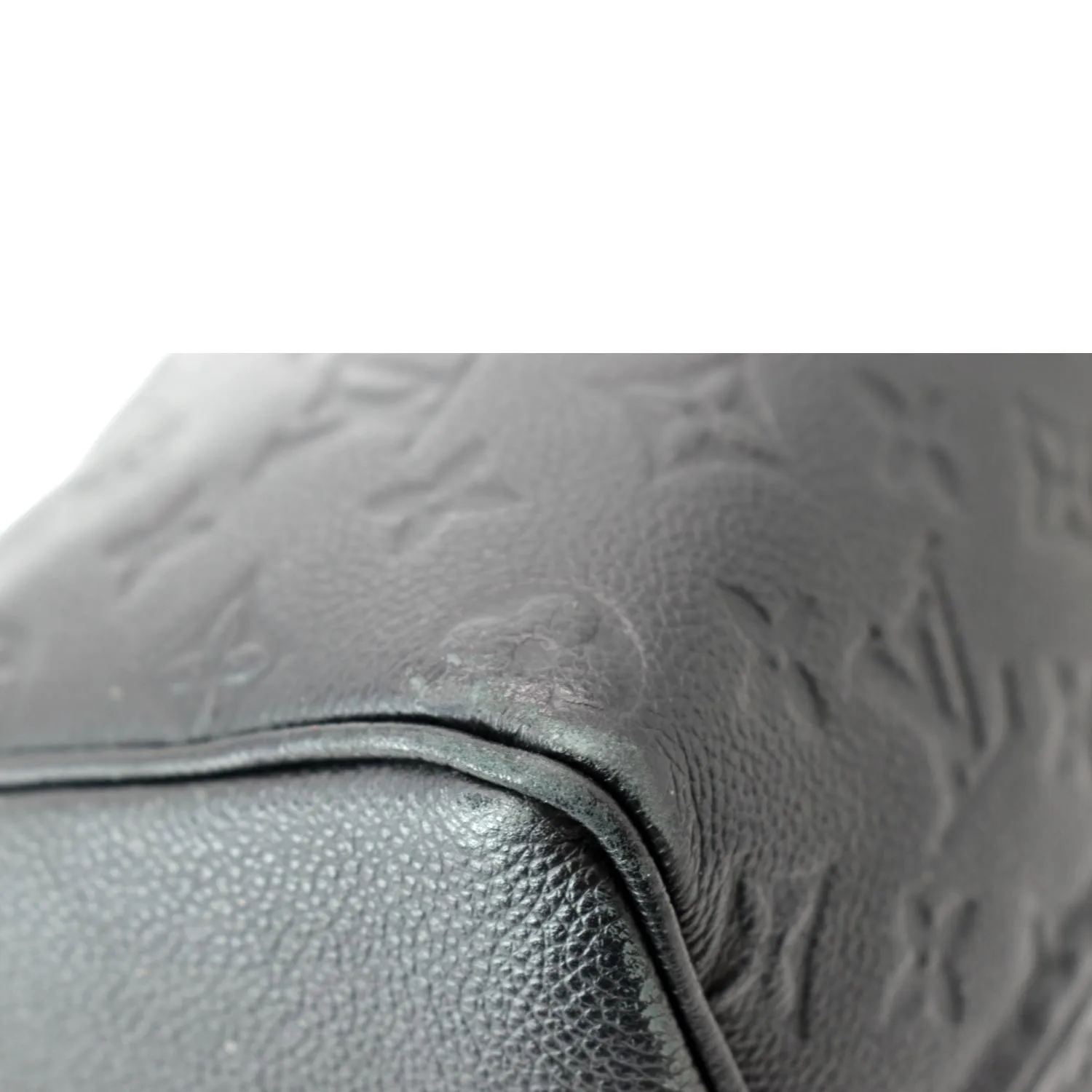 LOUIS VUITTON Speedy Bandouliere 25 Empreinte Leather  Shoulder Bag Black