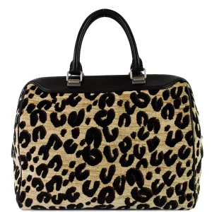 LOUIS VUITTON Speedy Stephen Sprouse Jacquard Canvas Satchel Bag Black