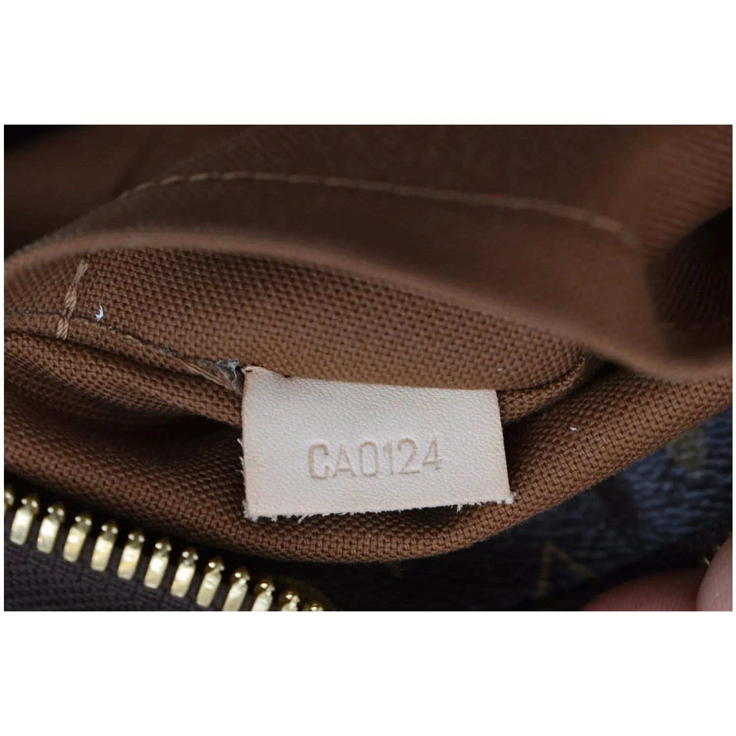 LOUIS VUITTON Sully MM Monogram Canvas Shoulder Bag Brown
