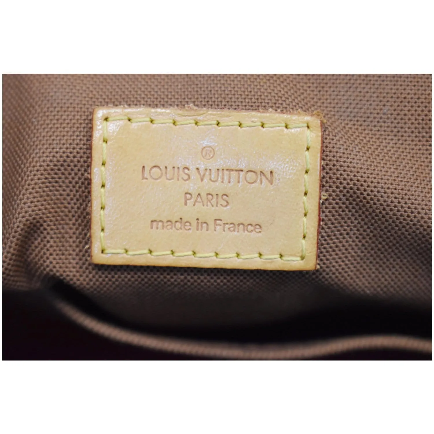 LOUIS VUITTON Tivoli GM Monogram Canvas Satchel Bag Brown