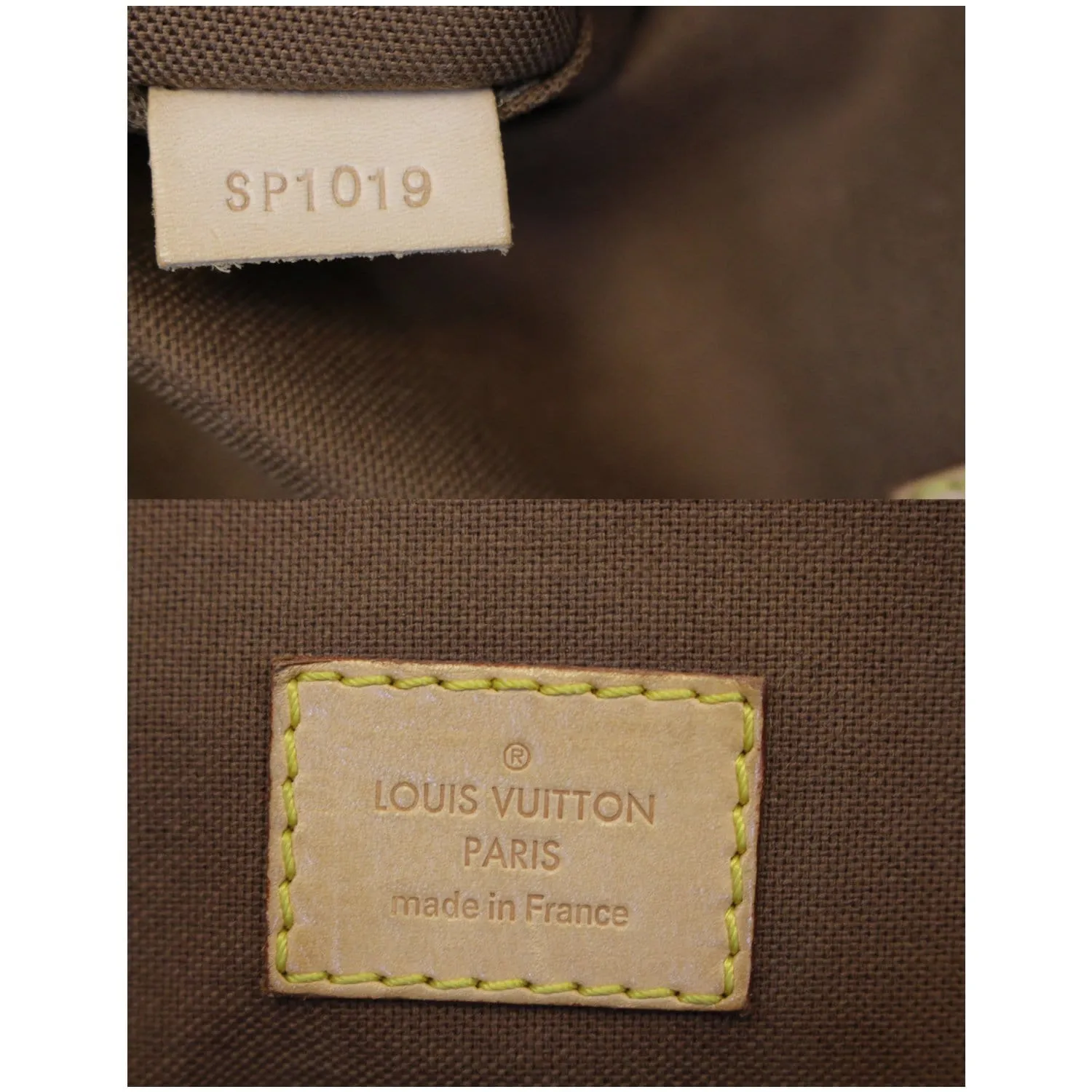 LOUIS VUITTON Tivoli GM Monogram Canvas Shoulder Satchel Bag Brown
