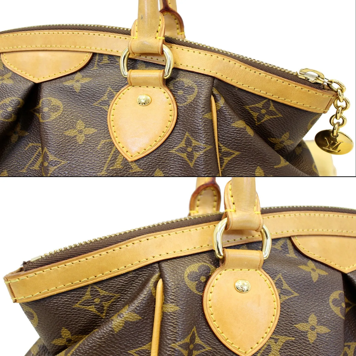LOUIS VUITTON Tivoli PM Monogram Canvas Shoulder Satchel Bag