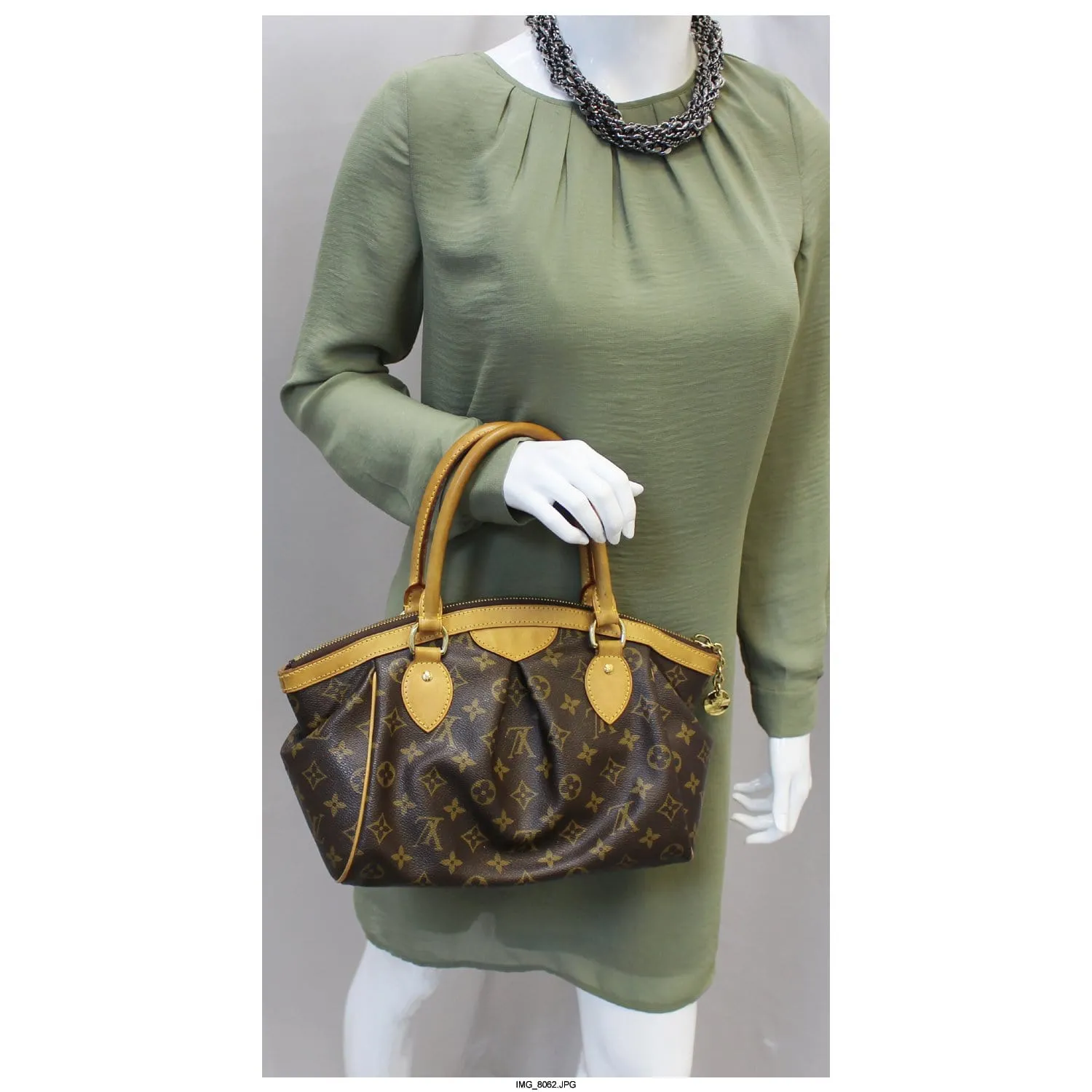 LOUIS VUITTON Tivoli PM Monogram Canvas Shoulder Satchel Bag