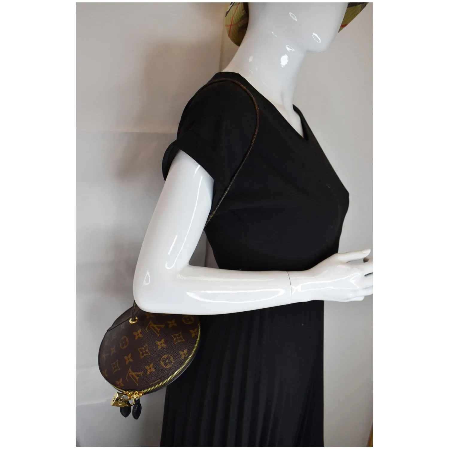 LOUIS VUITTON Toupie Monogram Canvas Shoulder Bag Brown
