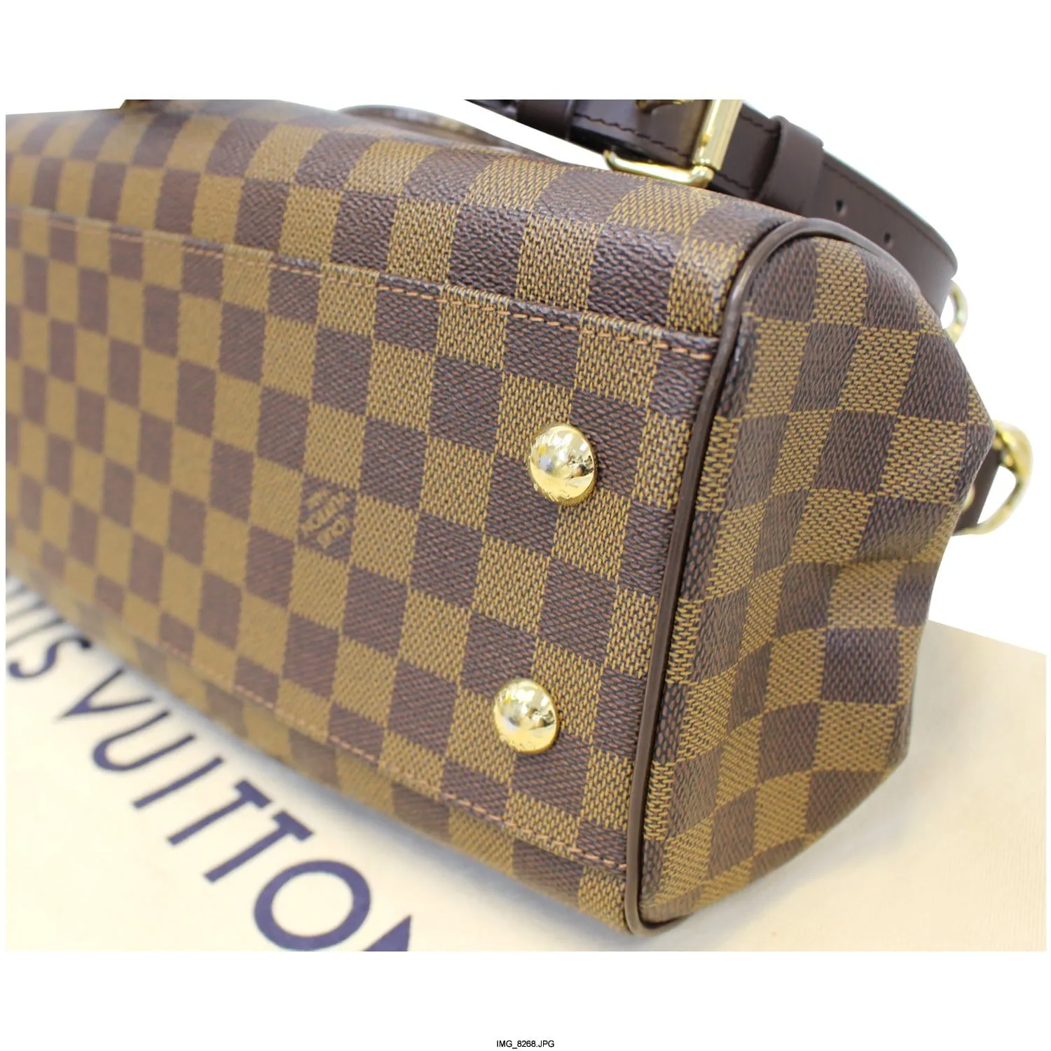 LOUIS VUITTON Trevi PM Damier Ebene Brown Shoulder Bag