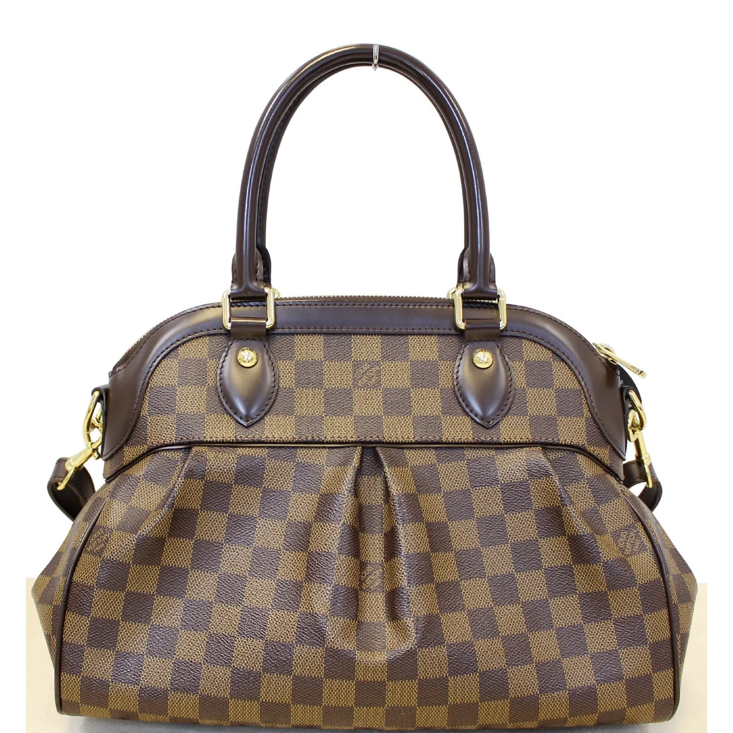 LOUIS VUITTON Trevi PM Damier Ebene Brown Shoulder Bag