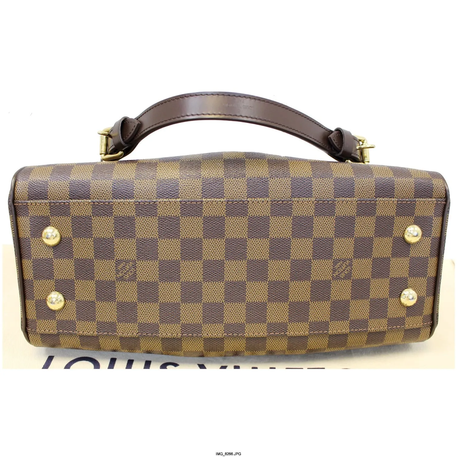LOUIS VUITTON Trevi PM Damier Ebene Brown Shoulder Bag
