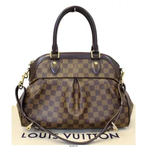 LOUIS VUITTON Trevi PM Damier Ebene Brown Shoulder Bag