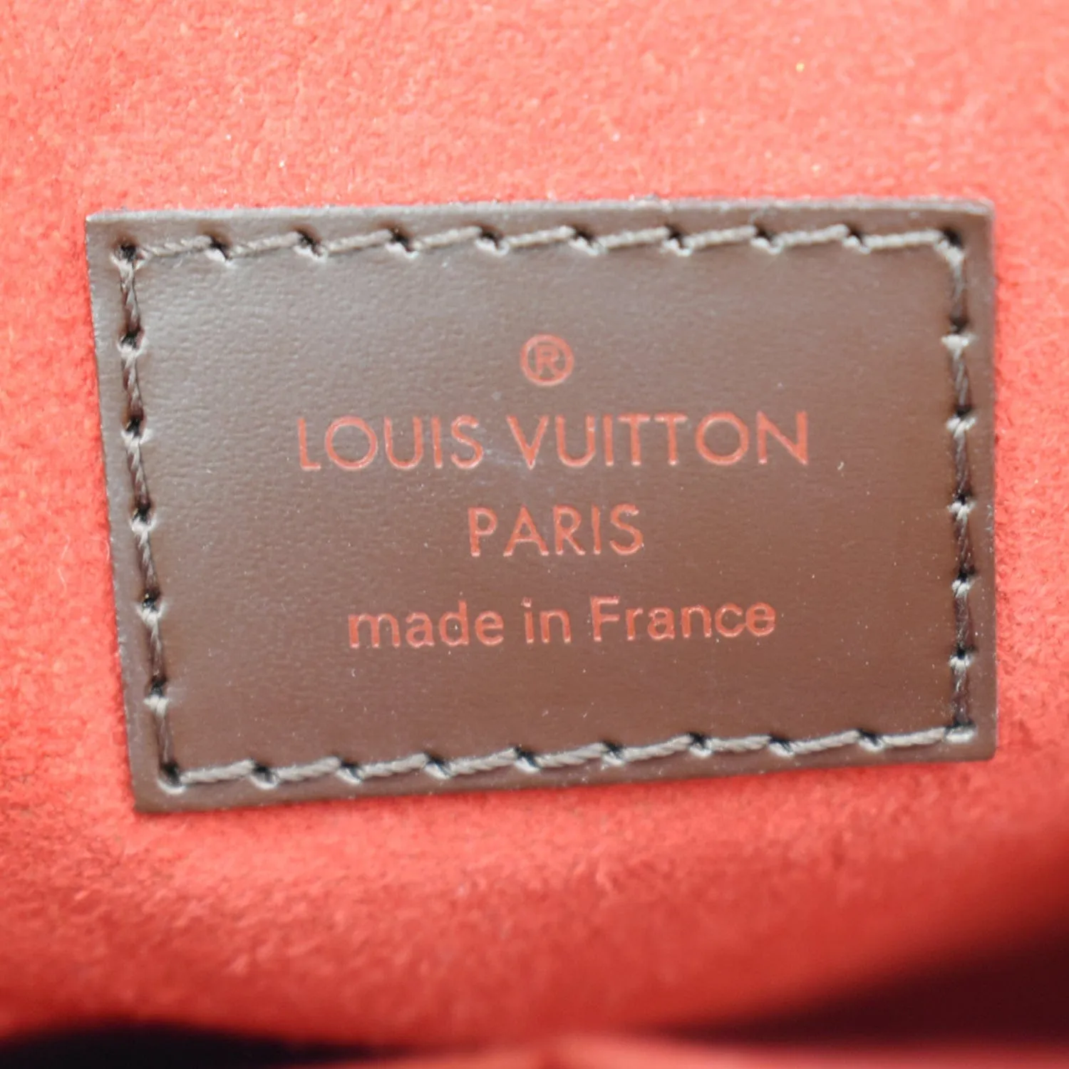 LOUIS VUITTON Trevi PM Damier Ebene Shoulder Bag Brown
