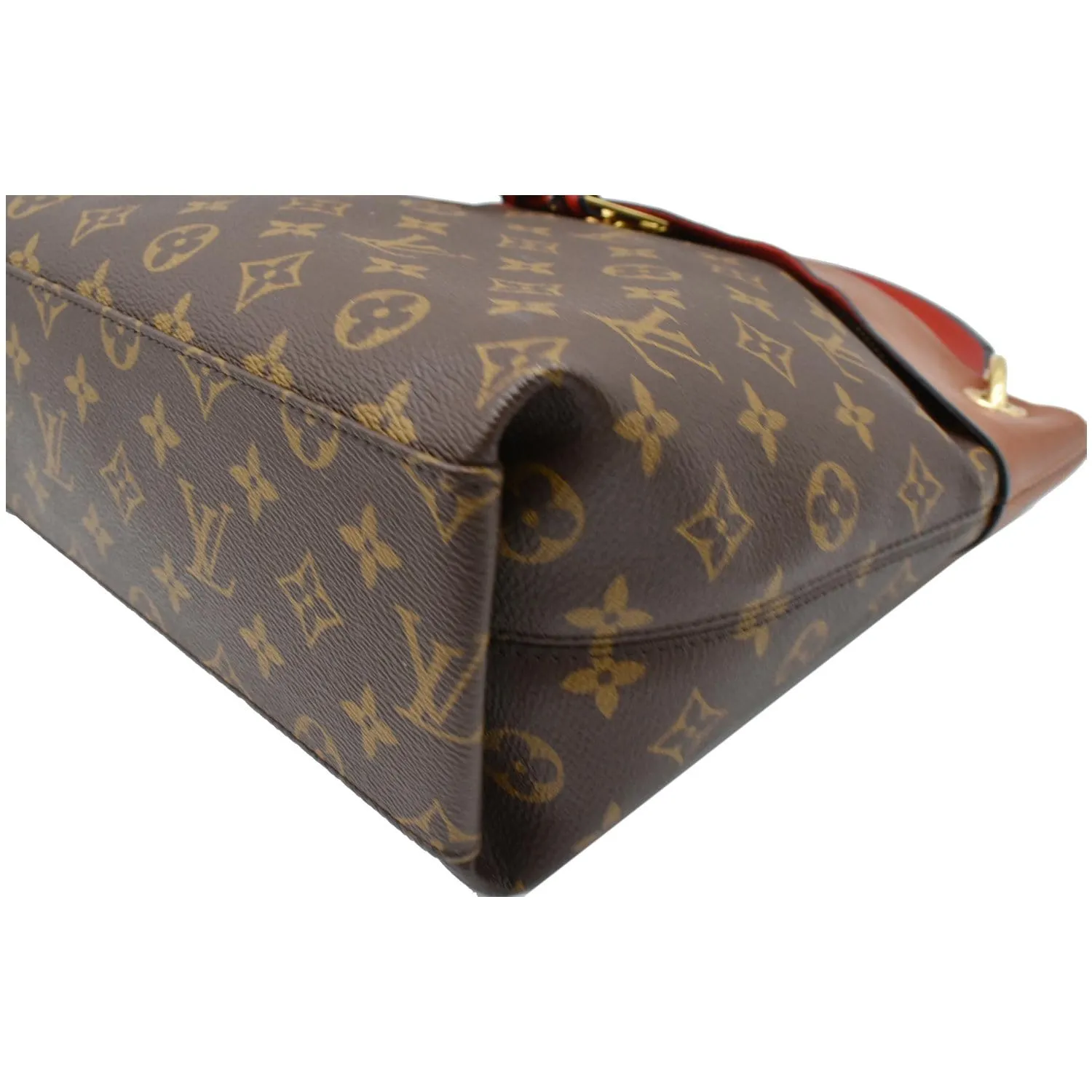 LOUIS VUITTON Tuileries Besace Monogram Canvas Shoulder Bag Caramel