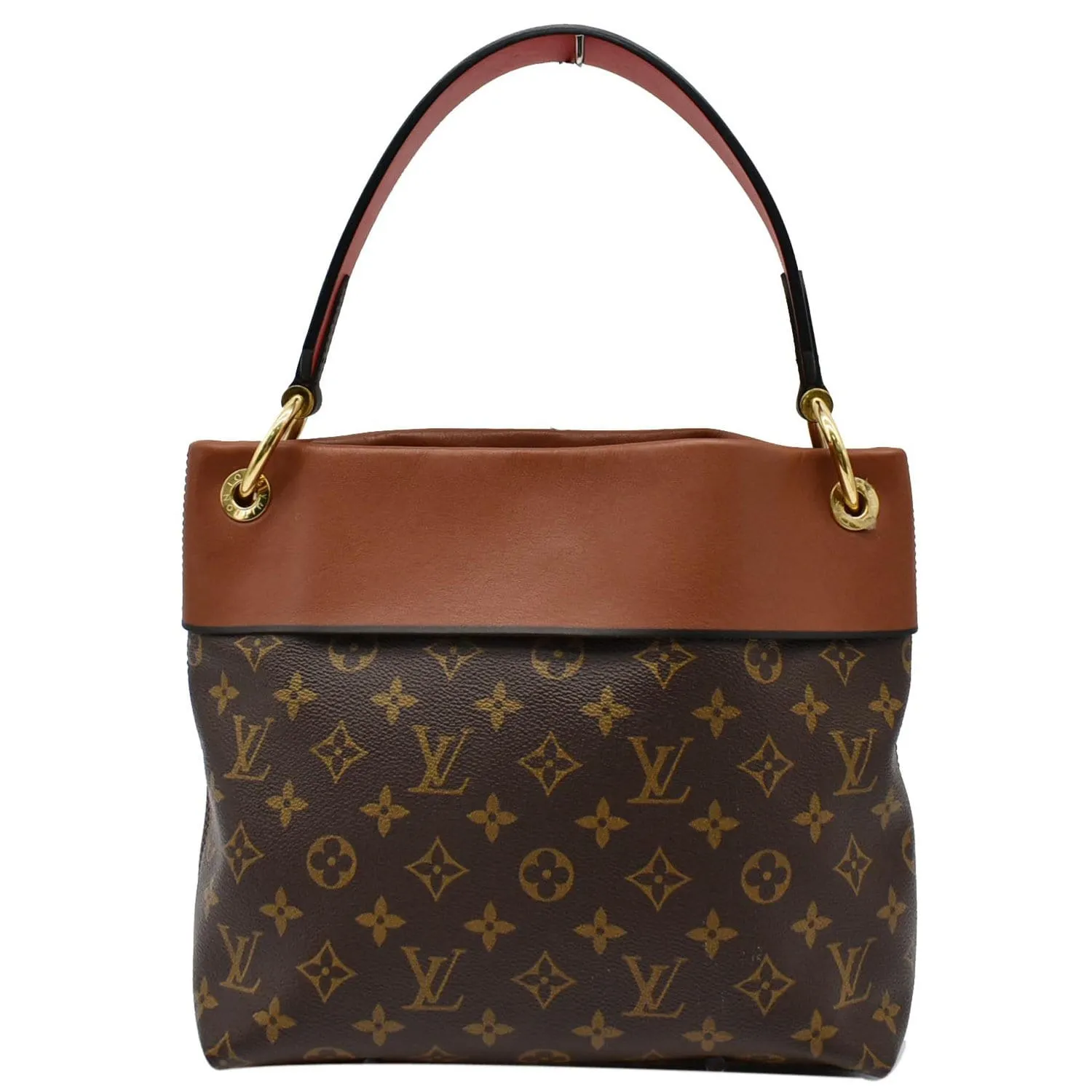 LOUIS VUITTON Tuileries Besace Monogram Canvas Shoulder Bag Caramel