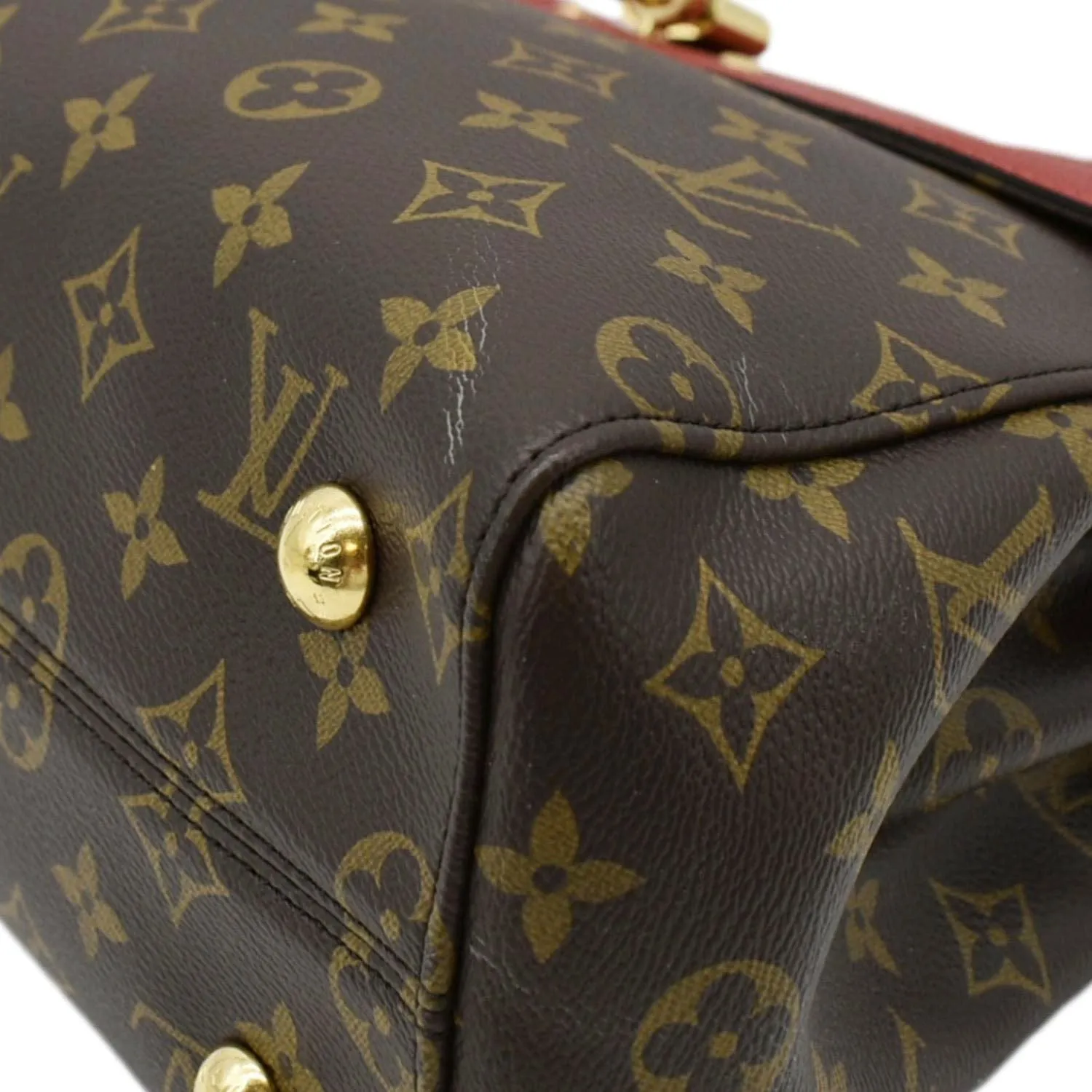LOUIS VUITTON Venus Monogram Canvas 2way Shoulder Bag Cherry