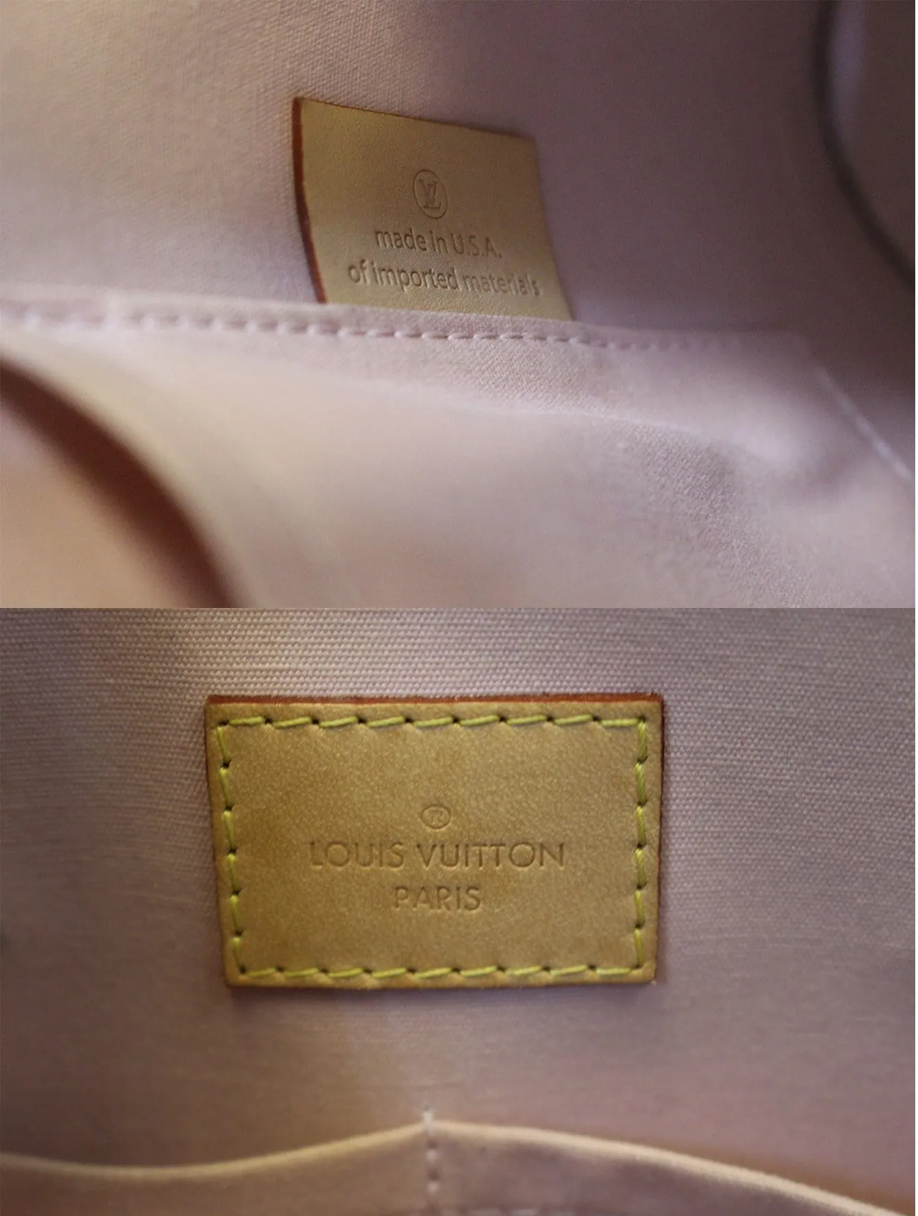 LOUIS VUITTON Vernis Leather Alma PM Rose Ballerine Satchel Bag
