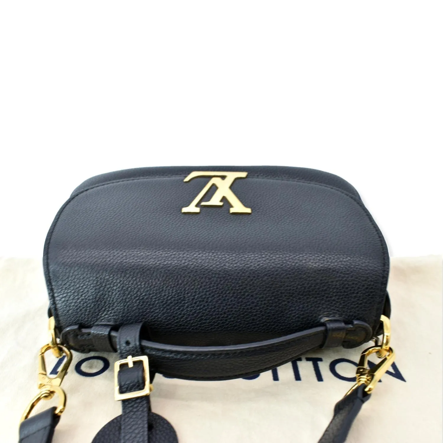 LOUIS VUITTON Vivienne NM Grained Calfskin Leather Shoulder Bag Black- sold