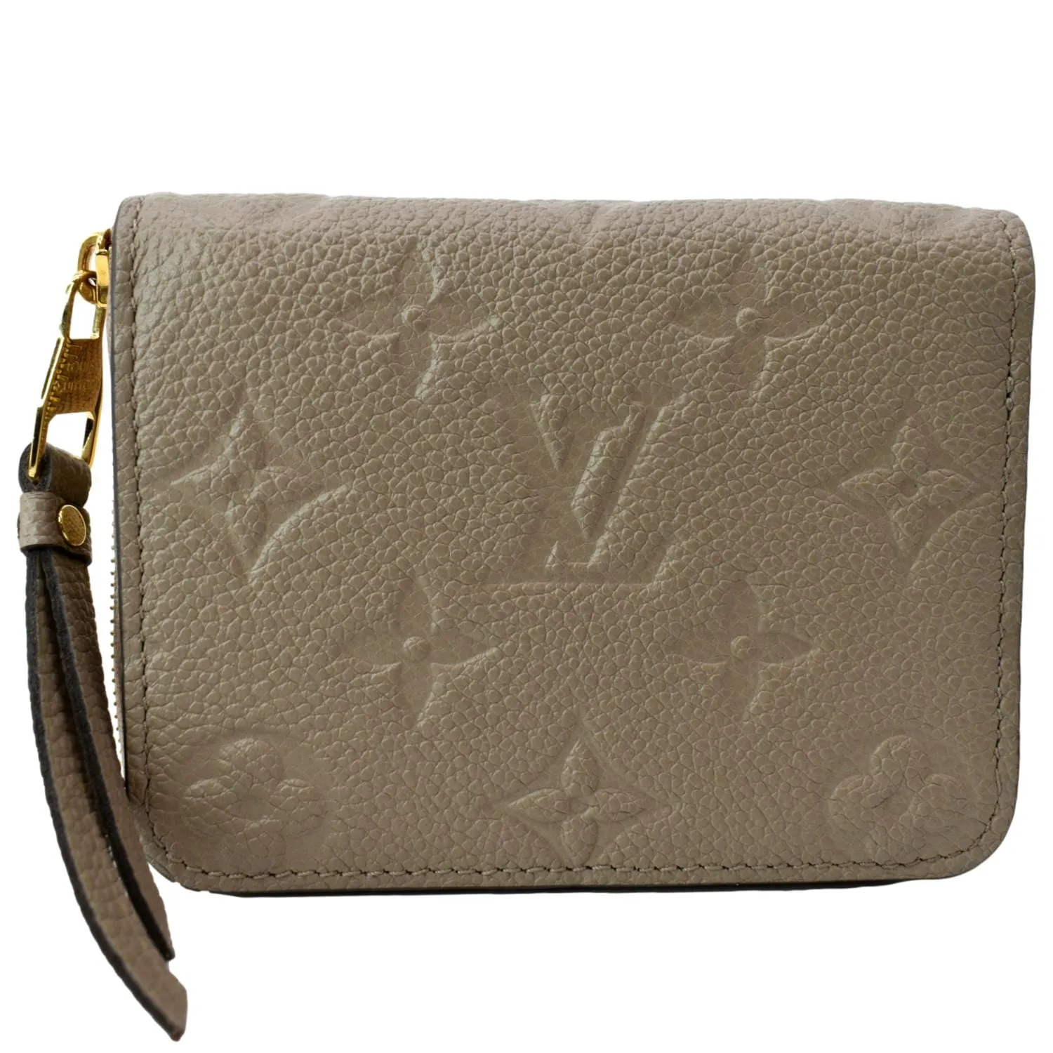 Louis Vuitton Zippy Coin Purse Monogram Empreinte Leather Tourterelle Beige
