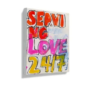 Love Served Here Mini Canvas