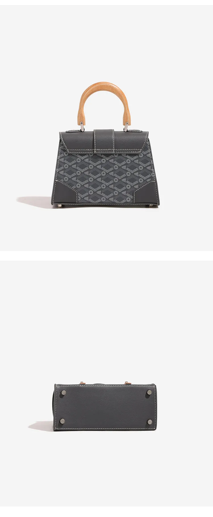 Luxury Brand Retro Vintage Dog Tooth Saigon Handbag with High Texture Fashionable and Casual Diagonal Cross Small Square Bag