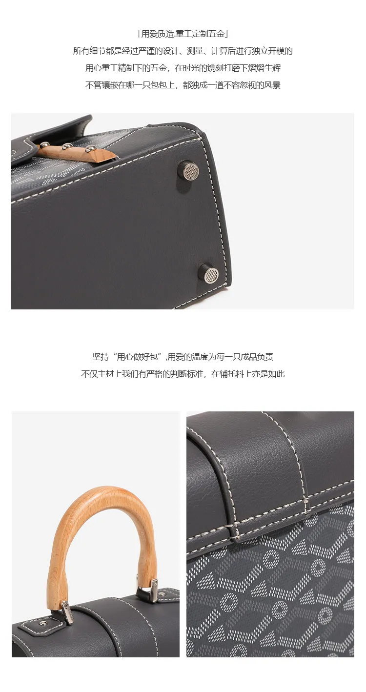 Luxury Brand Retro Vintage Dog Tooth Saigon Handbag with High Texture Fashionable and Casual Diagonal Cross Small Square Bag
